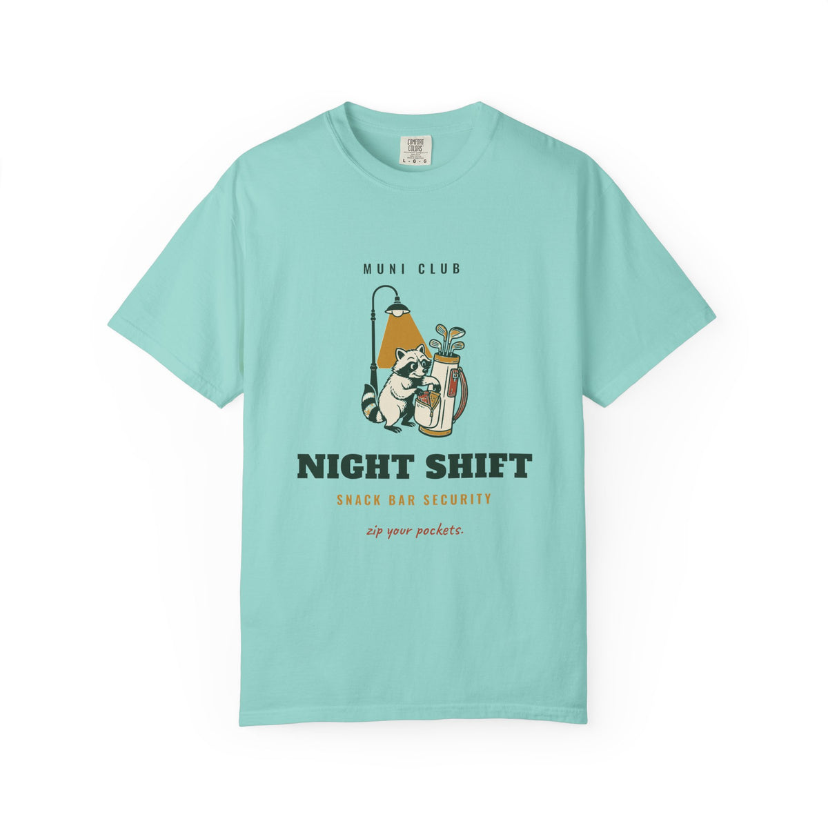 Night Shift Tee in Chalky Mint, front view