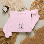 Court Gate Crewneck in Light Pink, flat lay