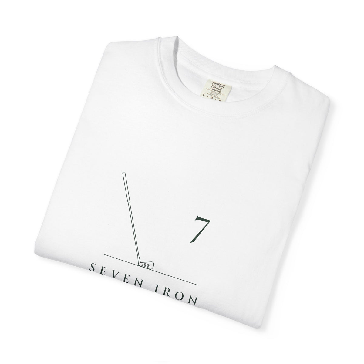 Seven Iron Tee in White, folded