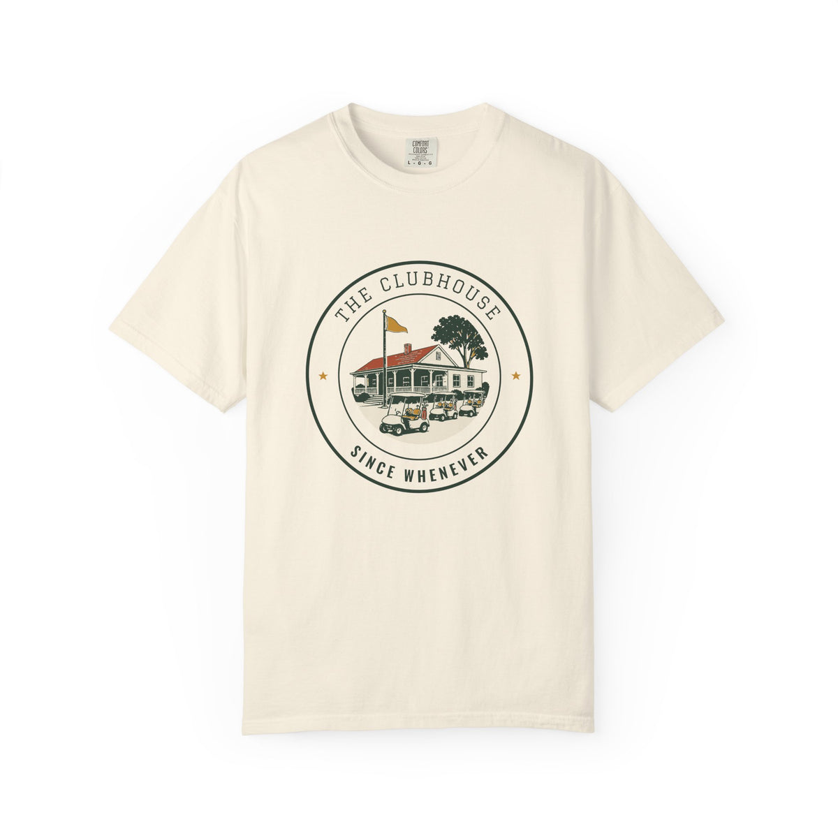 The Clubhouse Tee in Ivory, front view