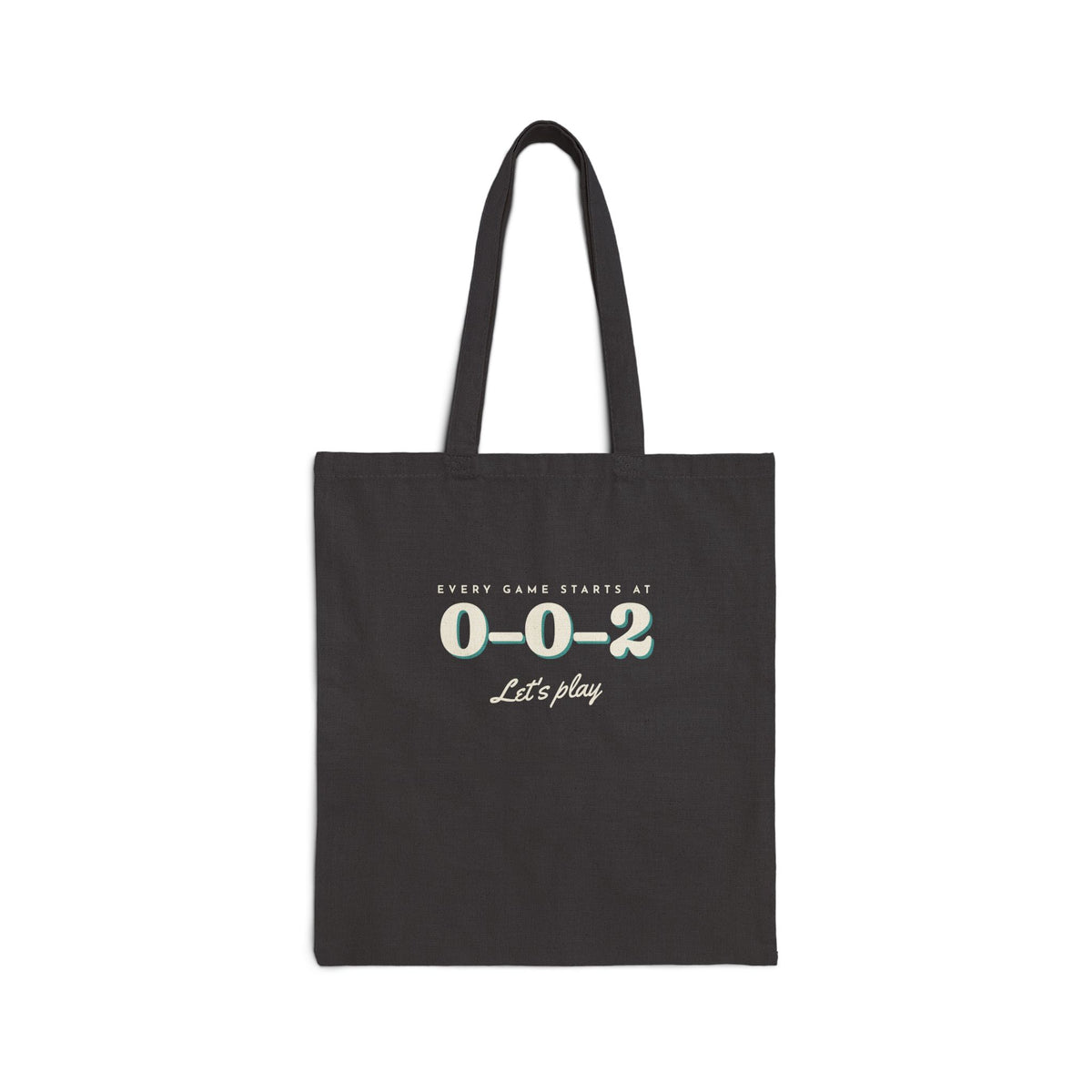 0–0–2 Tote in Black, front view