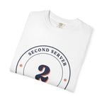 Second Server Tee in White, folded