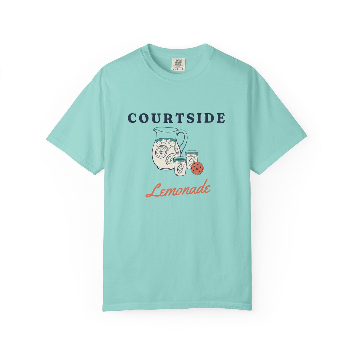 Courtside Lemonade Tee in Chalky Mint, front view