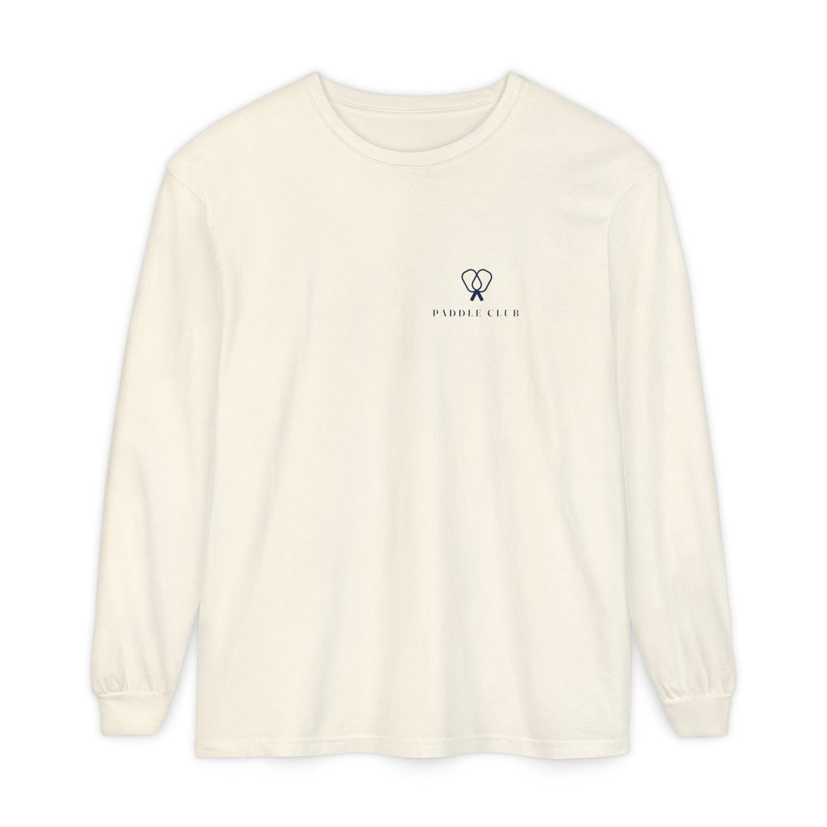 Paddle Mark Long Sleeve Tee in Ivory, front view