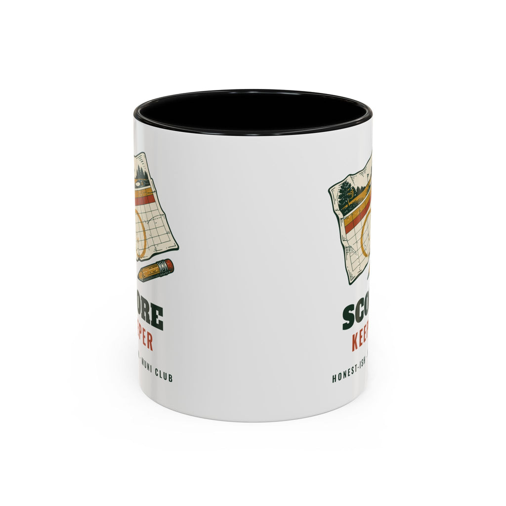 Score Keeper Mug in Black, corner view