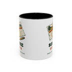 Score Keeper Mug in Black, corner view