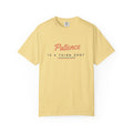 Patience Is a Third Shot Tee in Butter, front view