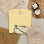 Every Stroke Counts Tee in Butter, flat lay