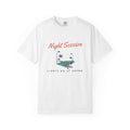 Night Session Tee in White, front view