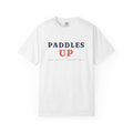 Paddles Up Tee in White, front view