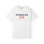 Paddles Up Tee in White, front view