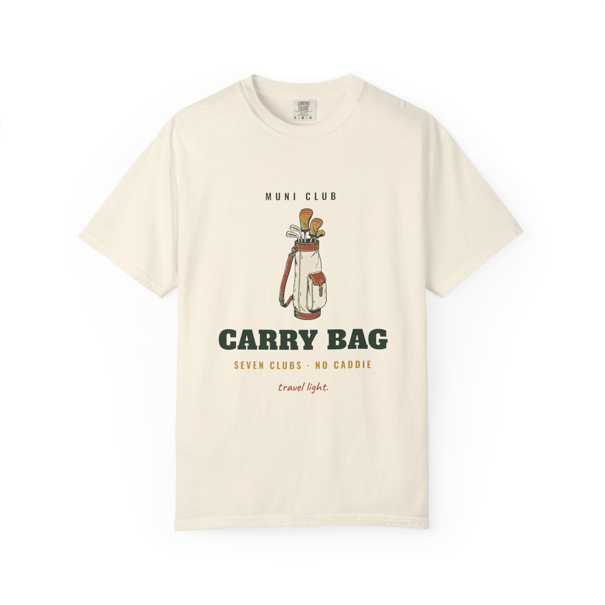 Carry Bag Tee in Ivory, front view
