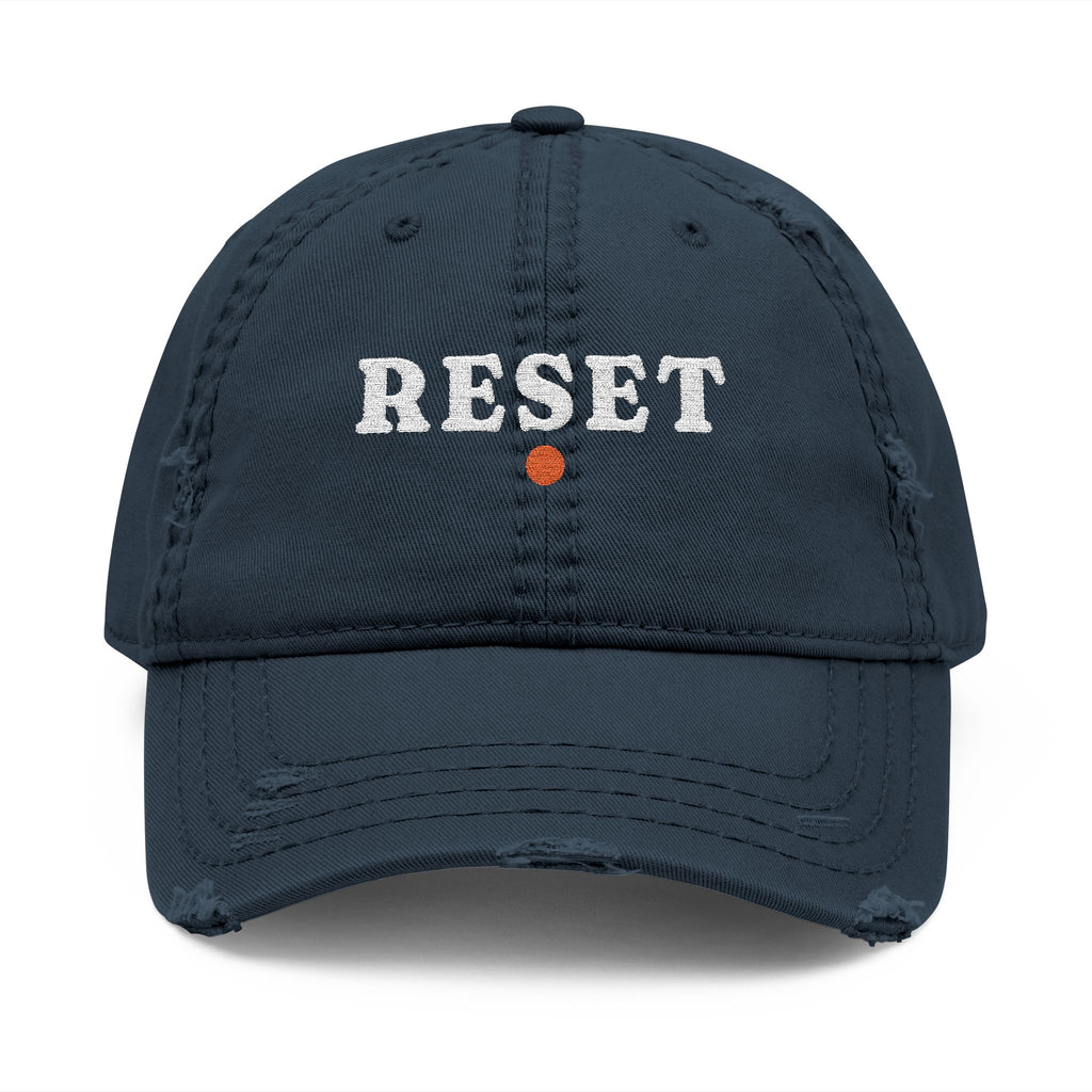 Reset Dad Hat in Dark Navy, front view