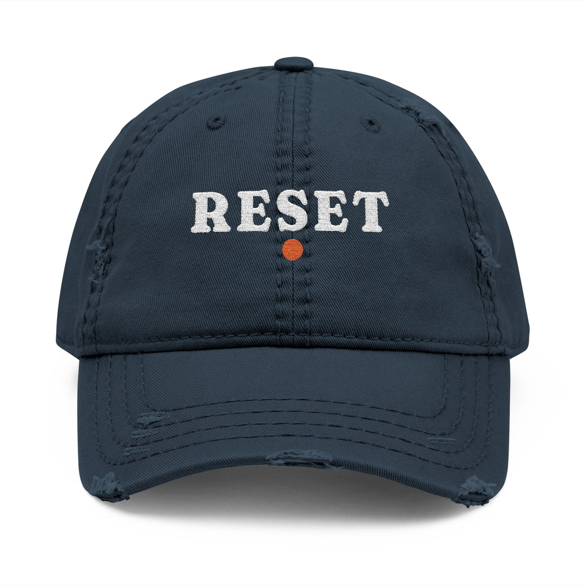 Reset Dad Hat in Dark Navy, front view