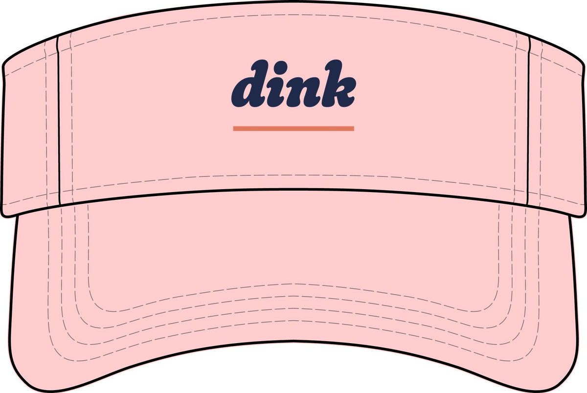 Dink Visor in Pink, front view