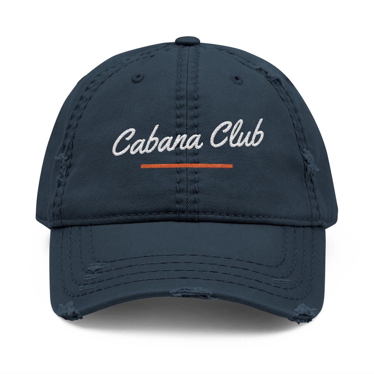 Cabana Club Dad Hat in Dark Navy, front view