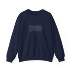 Scorecard Crewneck in Navy, front view