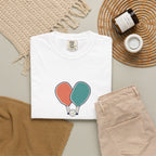 Mixed Doubles Tee in White, flat lay
