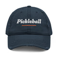 Pickleball Italic Dad Hat in Dark Navy, front view