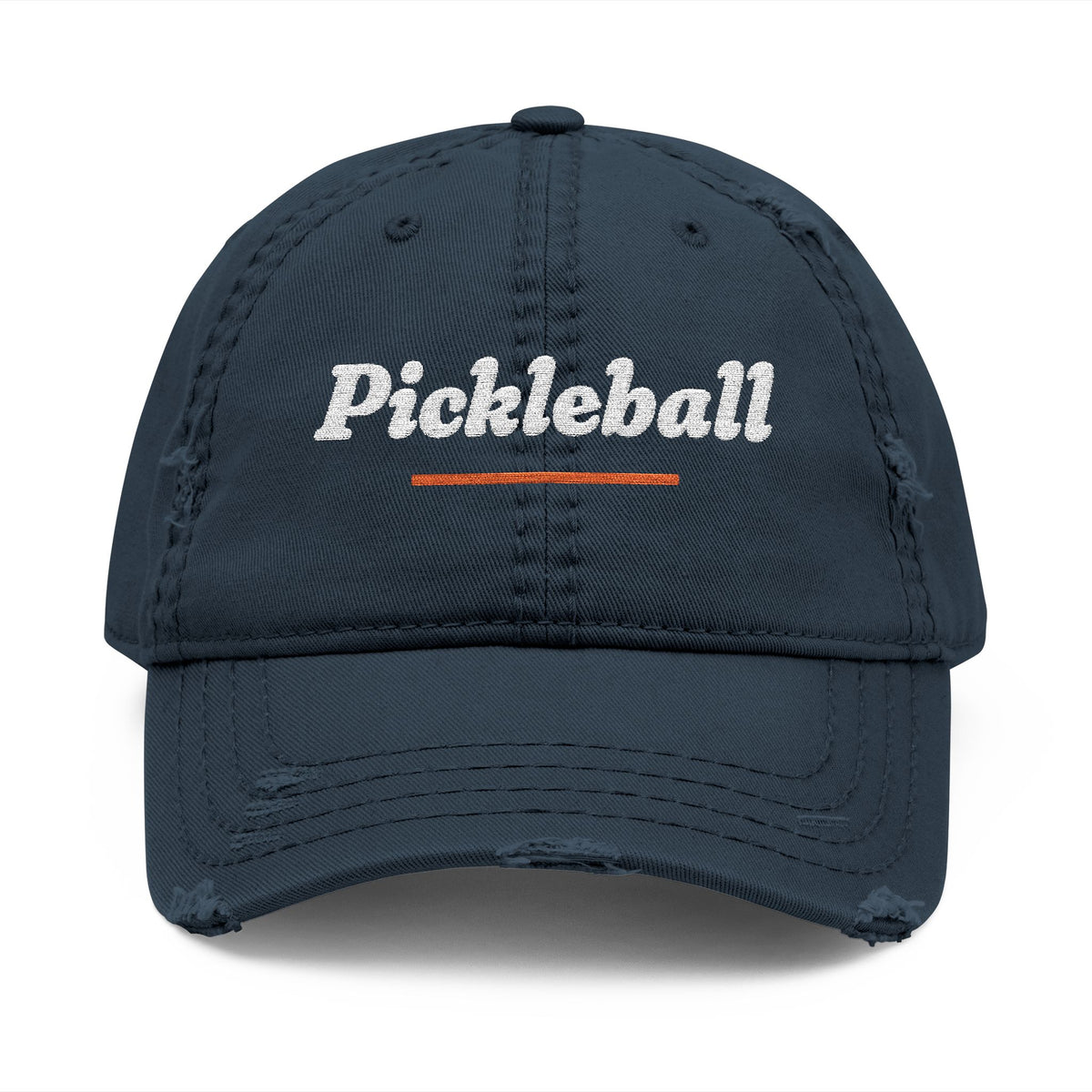 Pickleball Italic Dad Hat in Dark Navy, front view