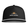 Dawn Patrol Rope Cap in Black, front view