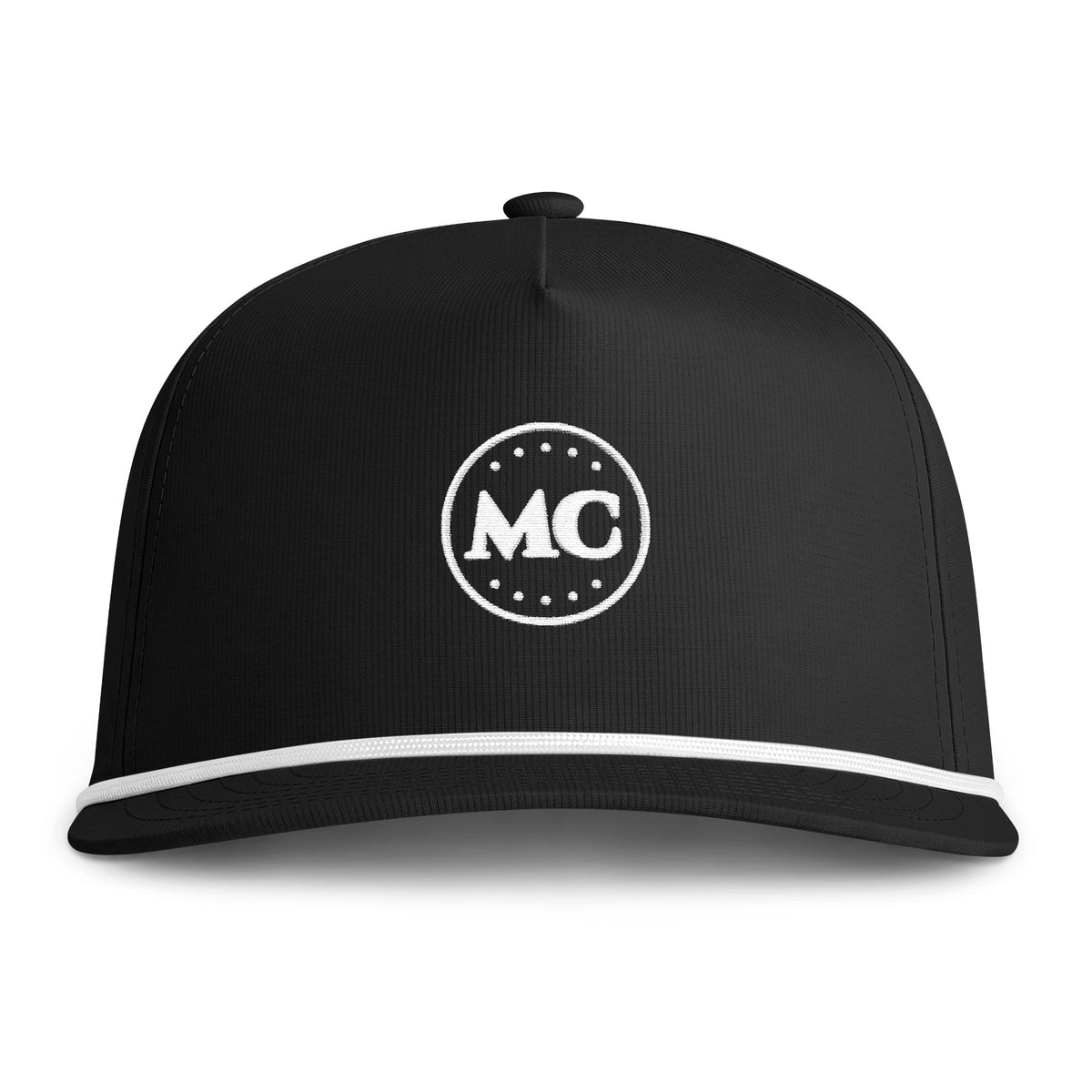 MC Ball Rope Cap in Black, front view