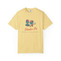 Shades On Tee in Butter, front view