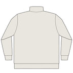 Open to All Quarter-Zip in Bone, back view