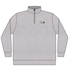 No. 9 Quarter-Zip in Grey Heather, front view