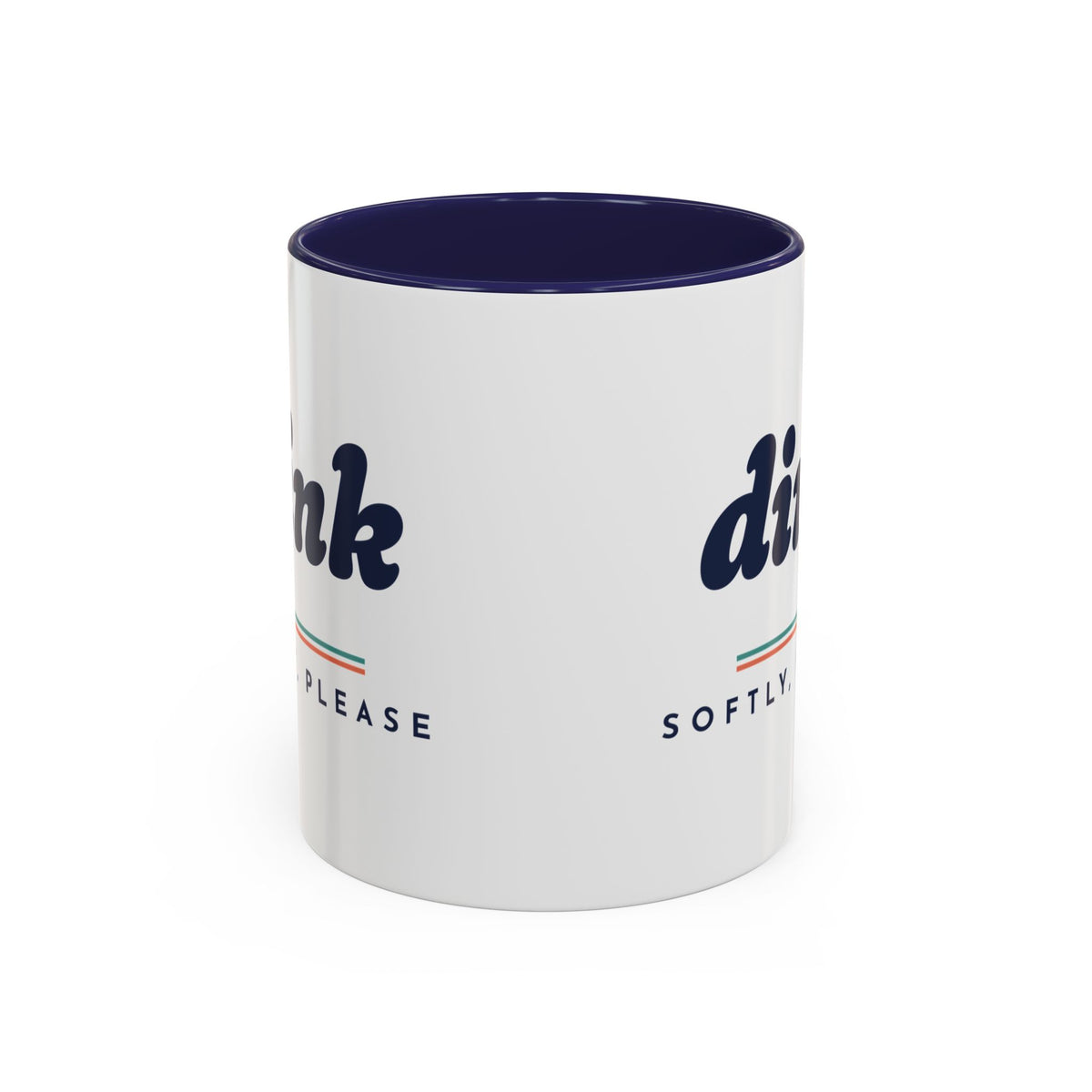 Dink Mug in Navy, corner view