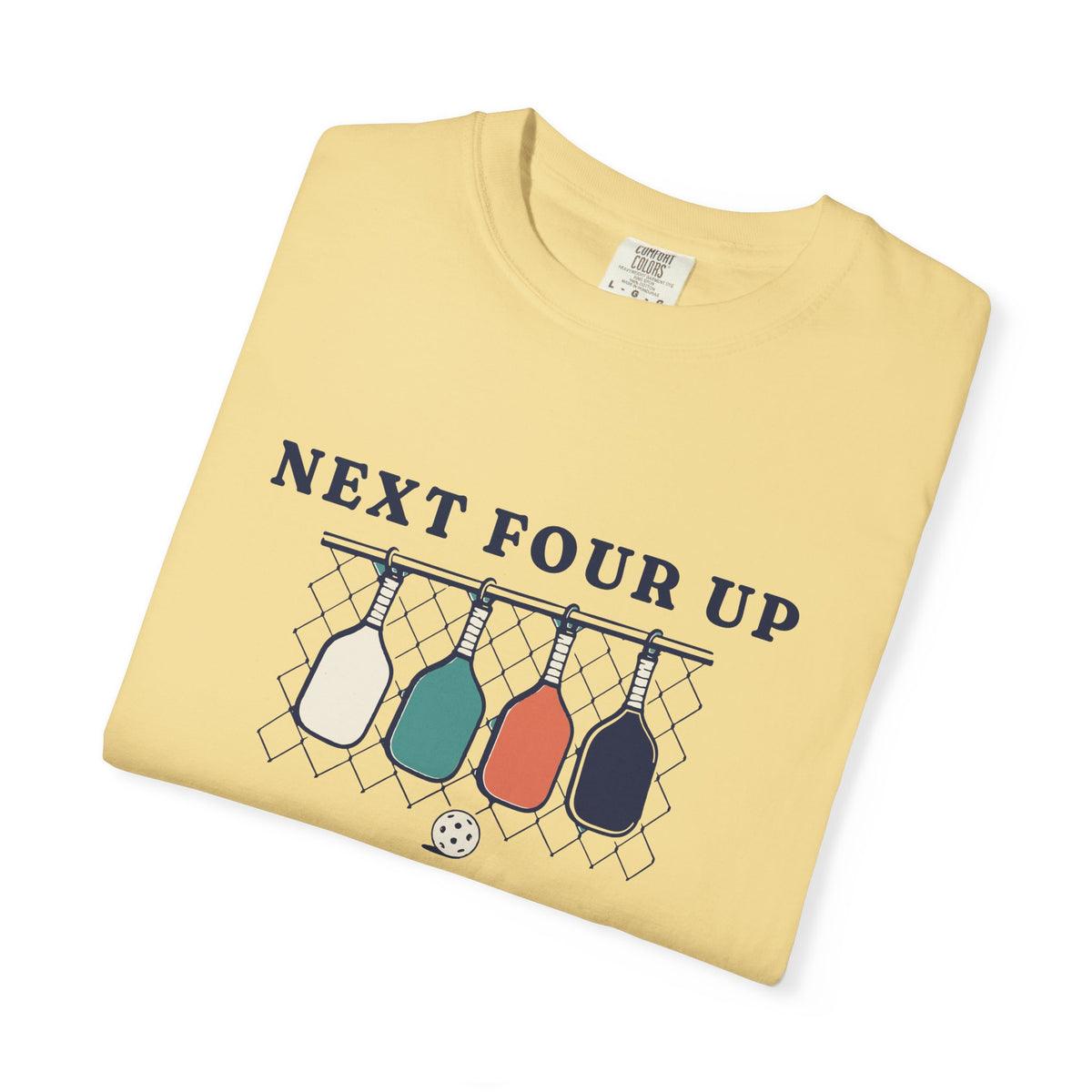 Next Four Up Tee in Butter, folded