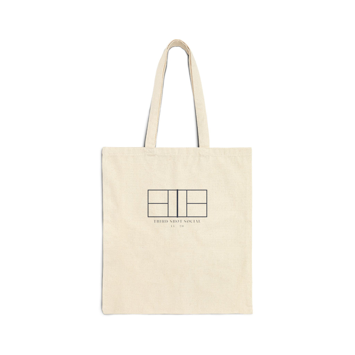 Court Line Drawing Tote in Natural, front view
