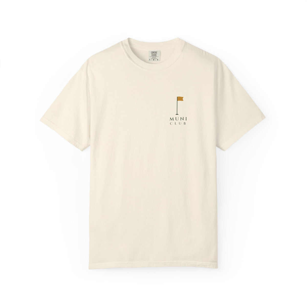 Flag Chest Mark Tee in Ivory, front view