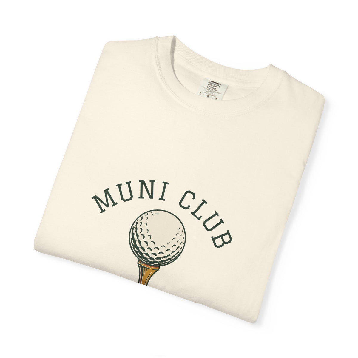 Golf for All Tee in Ivory, folded