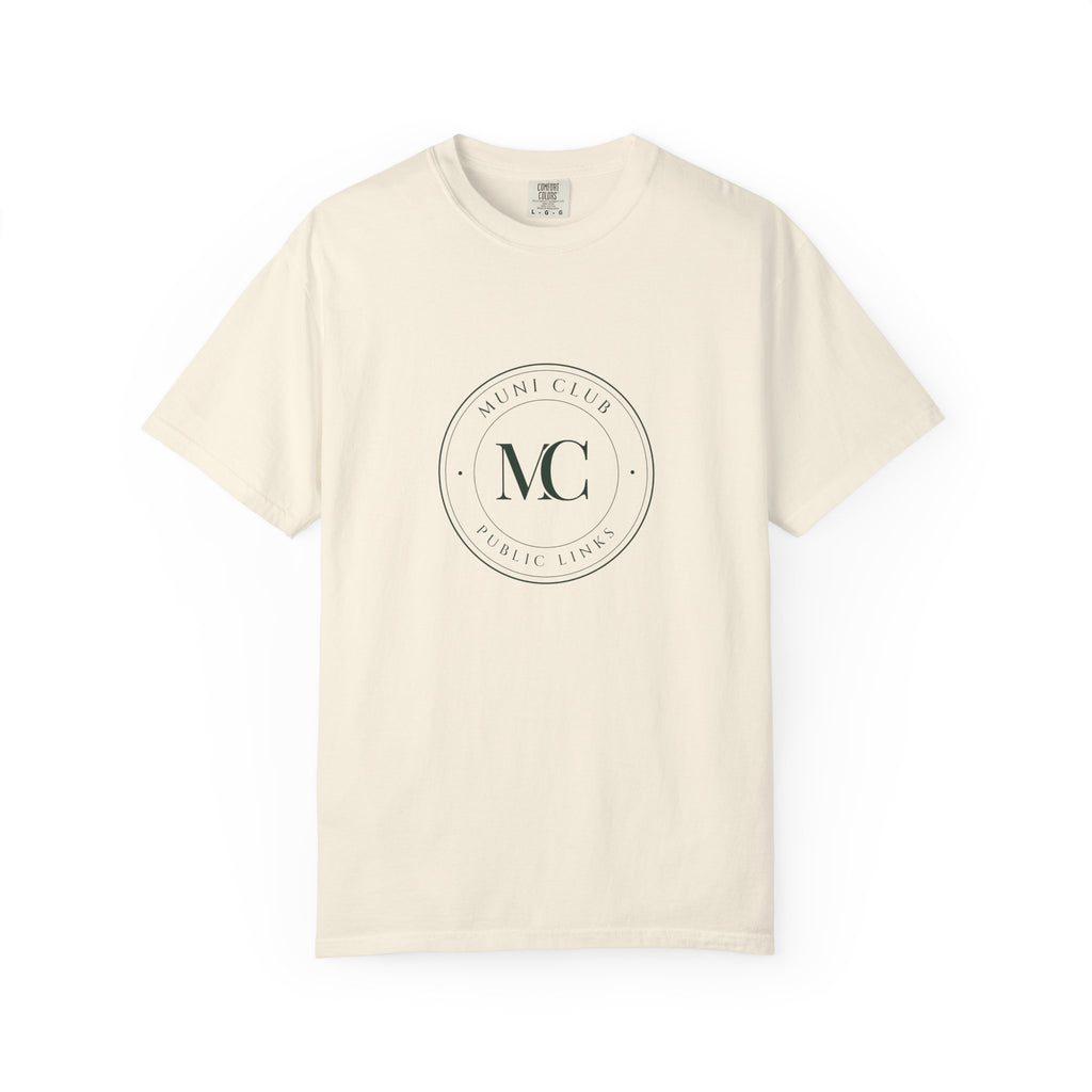 MC Monogram Crest Tee in Ivory, front view