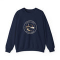 Coastal Links Crewneck in Navy, front view