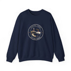 Coastal Links Crewneck in Navy, front view
