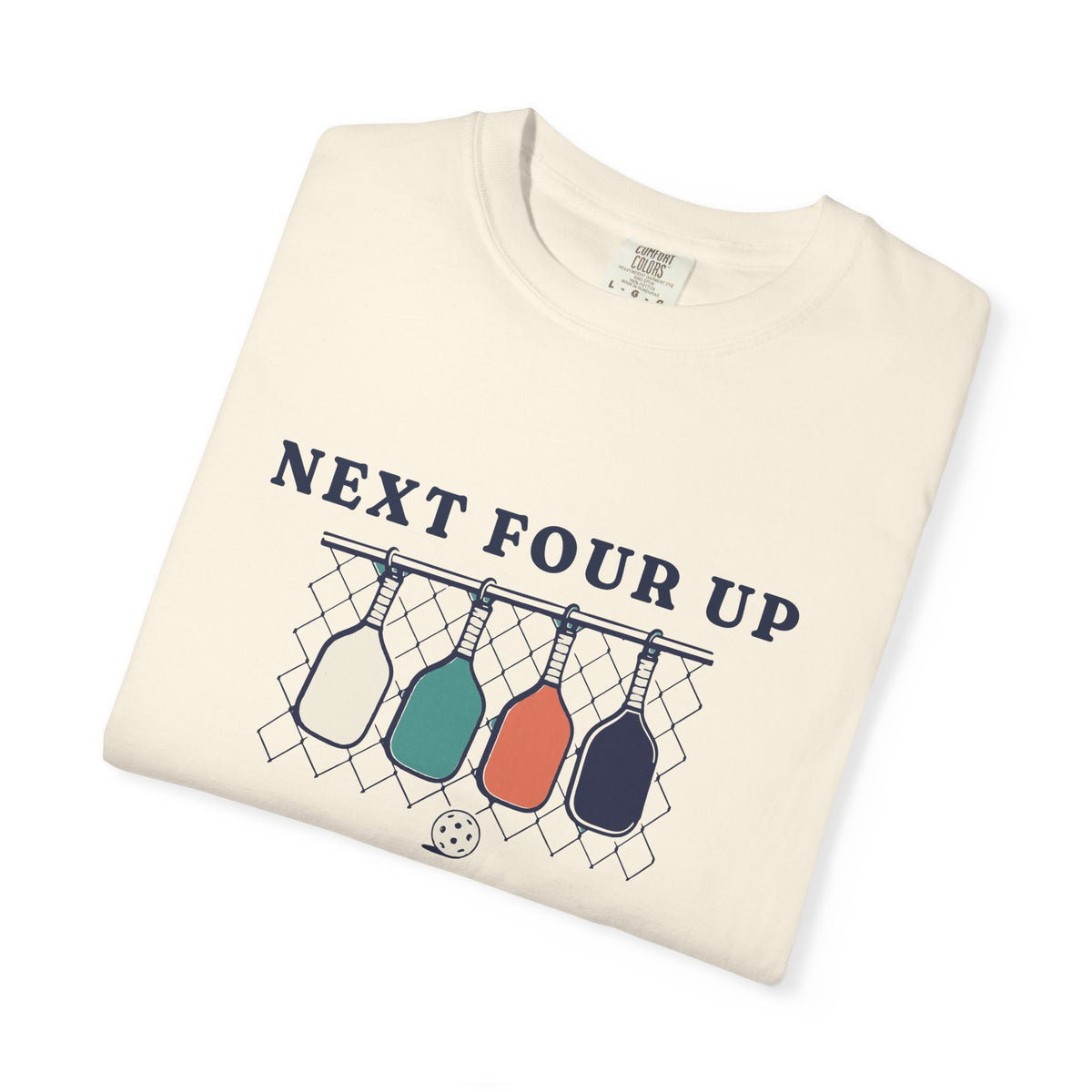 Next Four Up Tee in Ivory, folded