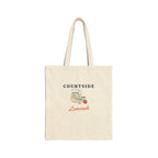 Courtside Lemonade Tote in Natural, front view