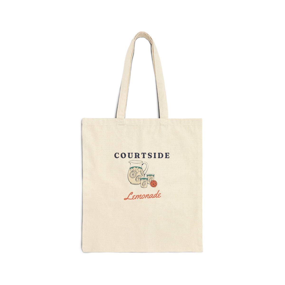 Courtside Lemonade Tote in Natural, front view
