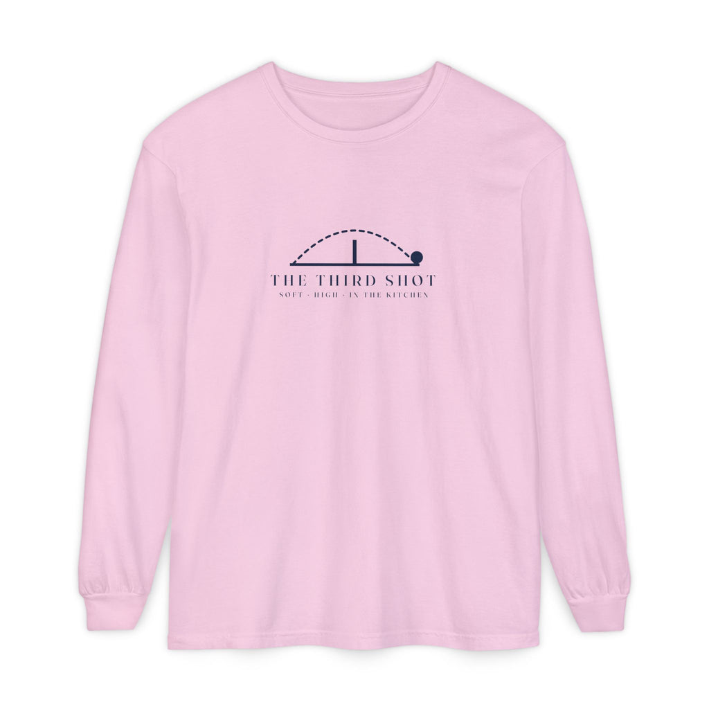 The Third Shot Long Sleeve Tee in Blossom, front view