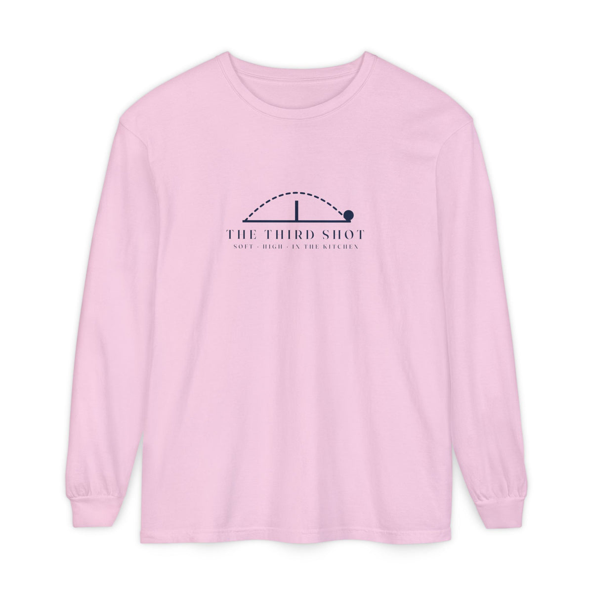 The Third Shot Long Sleeve Tee in Blossom, front view
