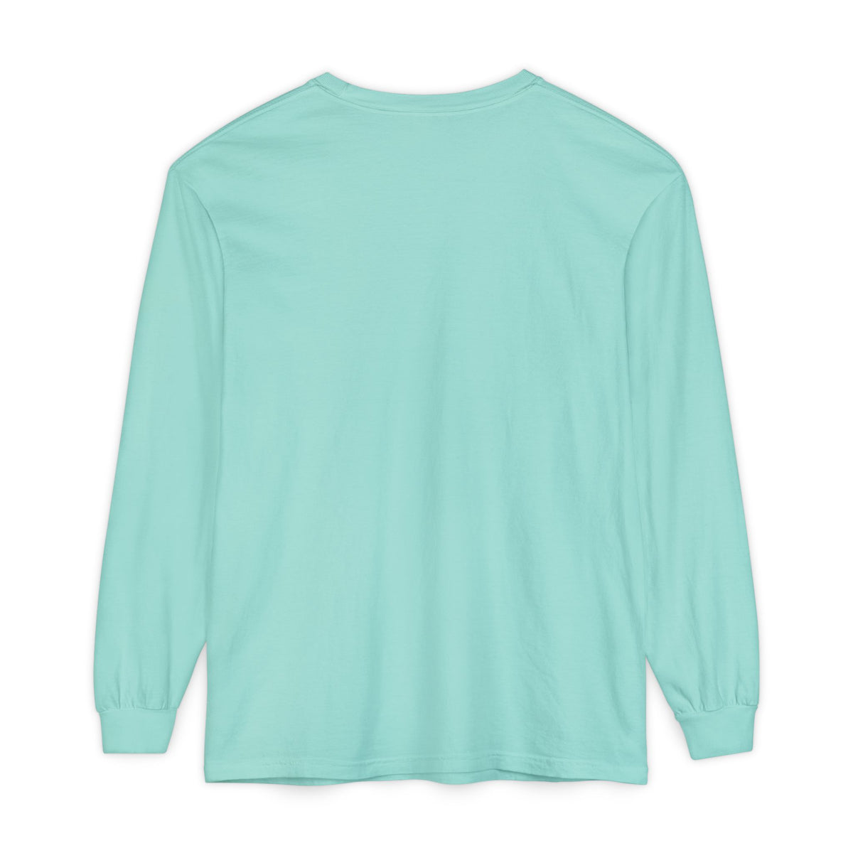 Paddle Crest Long Sleeve Tee in Chalky Mint, back view