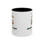 Beverage Cart Mug in Black, corner view