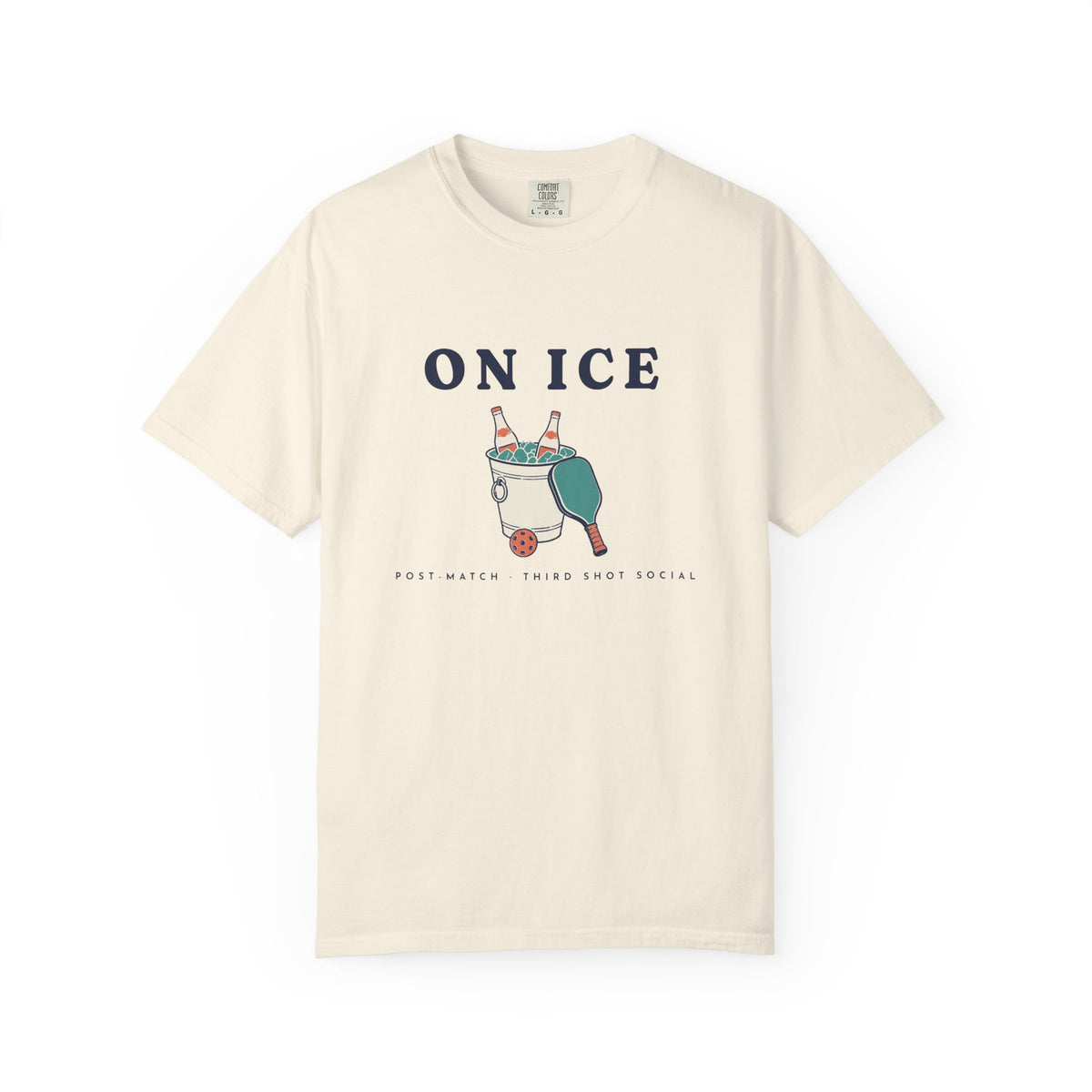 On Ice Tee in Ivory, front view