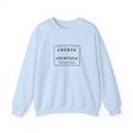 Courts & Cocktails Crewneck in Light Blue, front view