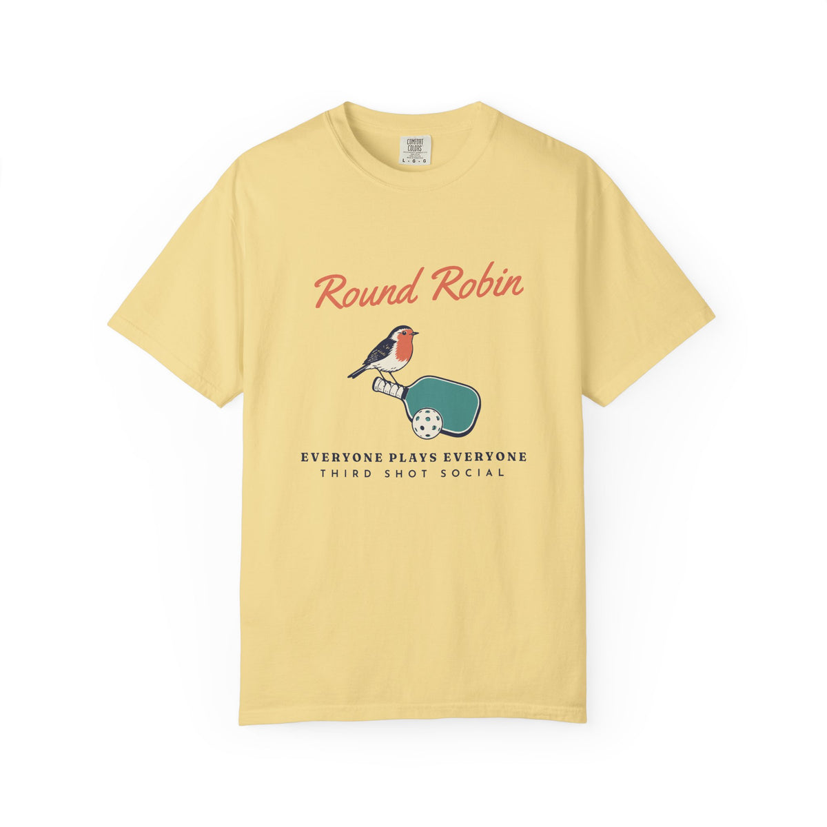 Round Robin Tee in Butter, front view