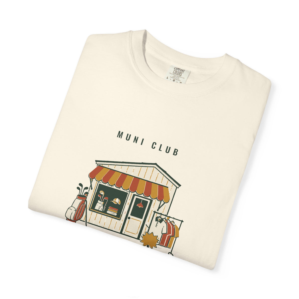 Pro Shop Tee in Ivory, folded