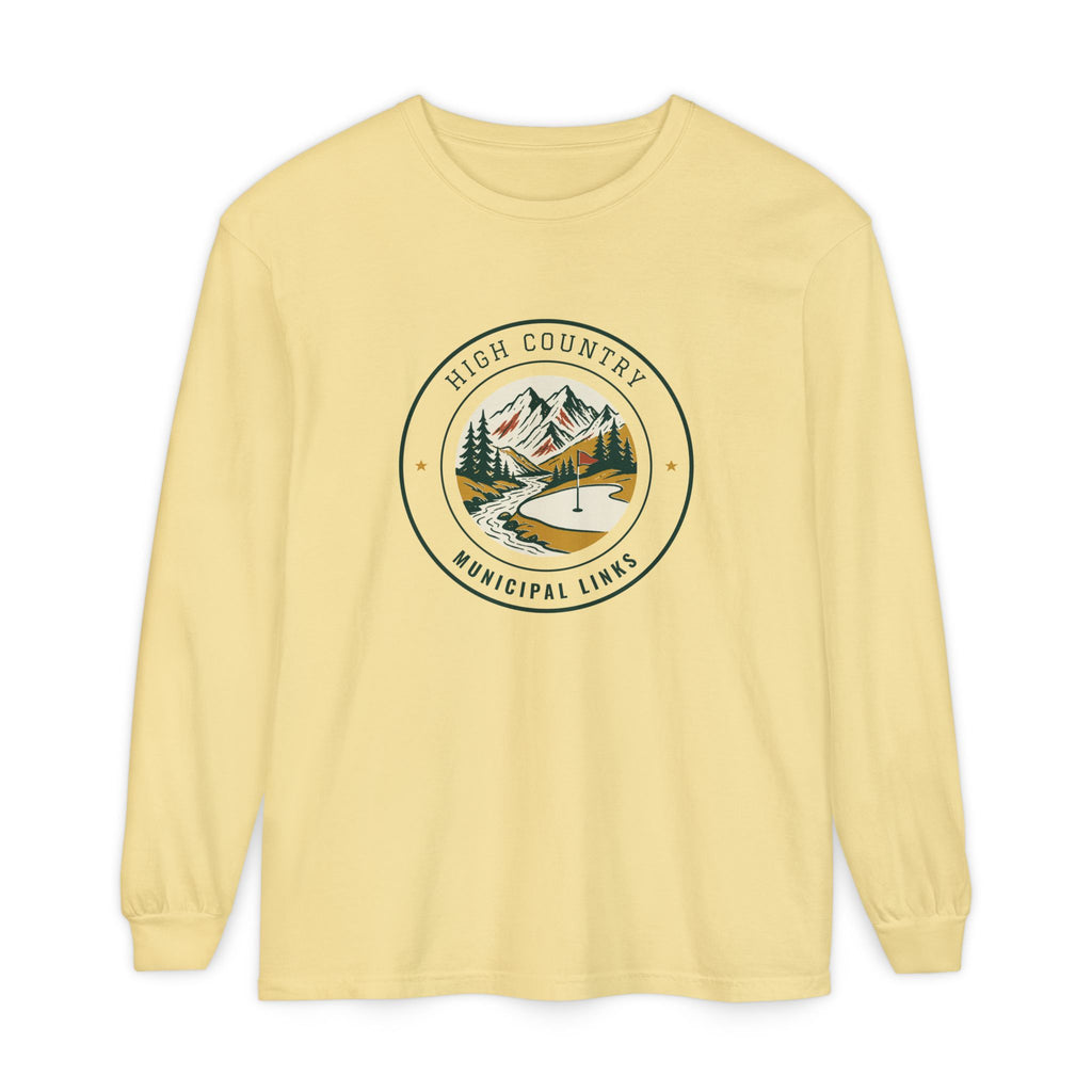 High Country Long Sleeve Tee in Butter, front view