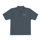 Club Stripe Polo in Steel Grey, front view